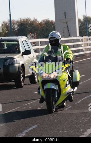 Polizei Motorradfahrer. 2010 Hoggin the Bridge Veranstaltung Stockfoto