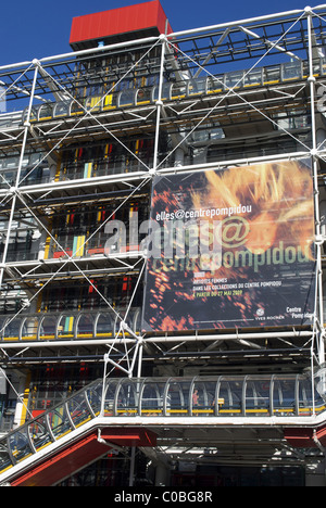 Centre Georges Pompidou in Paris Frankreich Stockfoto