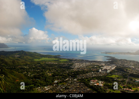 Kaneohe Tal Oahu Hawaii Stockfoto