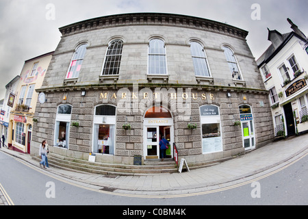 Markt-Haus; St Austell; Cornwall; Fassade und Eingang Stockfoto