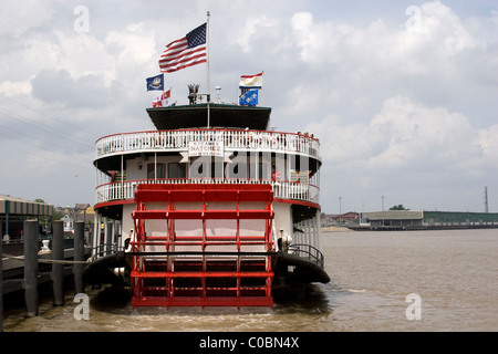 Natchez-Raddampfer auf dem Mississippi in New Orleans Stockfoto