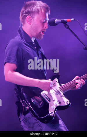 THOM YORKE VON RADIOHEAD, DIE LIVE Stockfoto