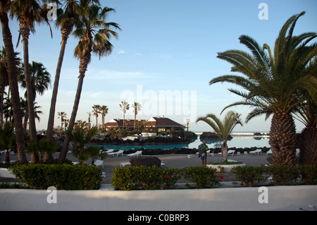 Puerto De La Cruz-Teneriffa-Kanarische Inseln Stockfoto