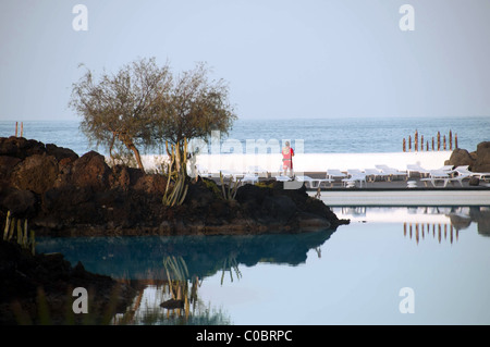 Puerto De La Cruz-Teneriffa-Kanarische Inseln Stockfoto