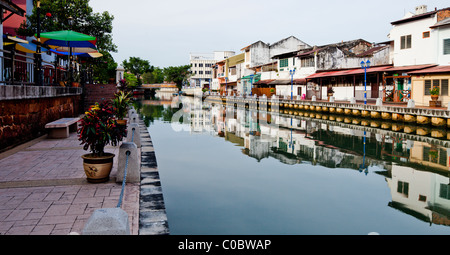 Melaka Fluss in der Nähe von Jonker walk Stockfoto