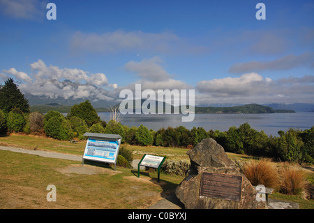 Lake Manapouri, Fiordland-Nationalpark, Southland Region, Südinsel, Neuseeland Stockfoto