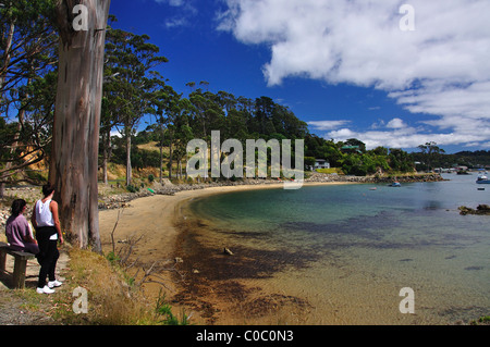 Lonnekers Beach, Halfmoon Bay, Oban, Stewart Island (Rakiura), Southland Region, Neuseeland Stockfoto