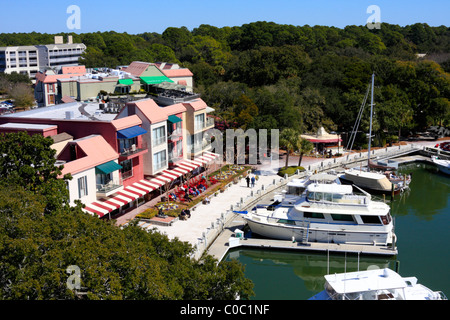 Hafenstadt, Hilton Head Island, South Carolina, USA Stockfoto