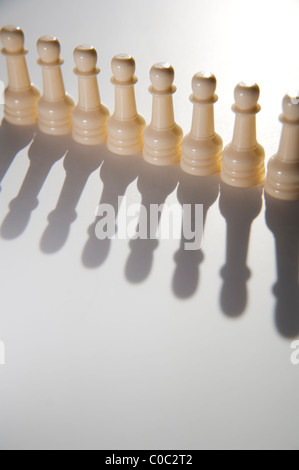 Rang eines Schach Schachfiguren Stockfoto