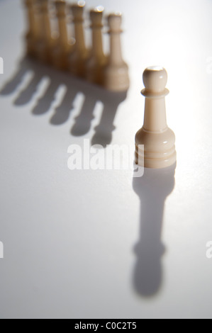 Rang eines Schach Schachfiguren Stockfoto