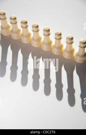 Rang eines Schach Schachfiguren Stockfoto