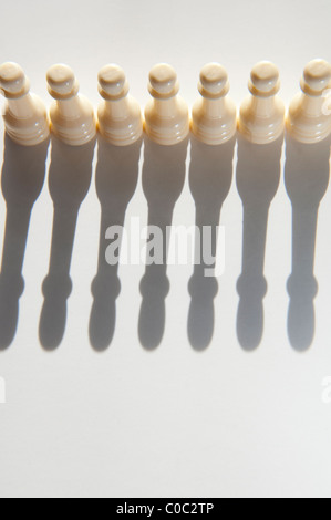 Rang eines Schach Schachfiguren Stockfoto