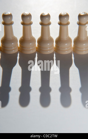 Rang eines Schach Schachfiguren Stockfoto