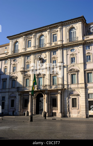 Italien, Rom, Piazza Navona, Palazzo Pamphilj, brasilianische Botschaft in Italien Stockfoto