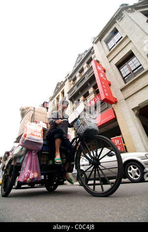 Tägliche Szenen im alten Taipei. Stockfoto