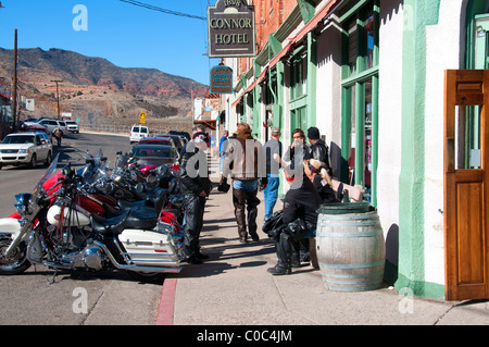 Straßenszenen in Jerome, Arizona Stockfoto