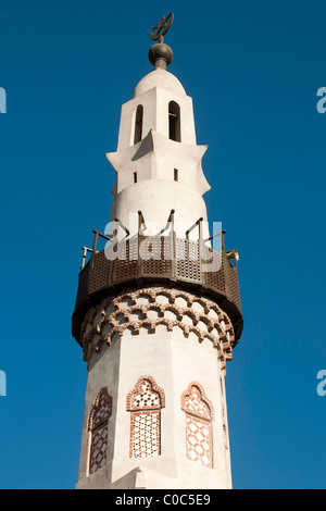 Aegypten, Luxor, Luxor-Tempel (Ipet-Resit), Minarett der Moschee des Heiligen Abu el-Haggag Auf Dem Tempelgelände Stockfoto