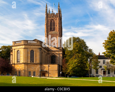 Derby Kathedrale Kirche Allerheiligen in Derby England die kleinste anglikanische Kathedrale in England gebaut c1350-1725 Stockfoto