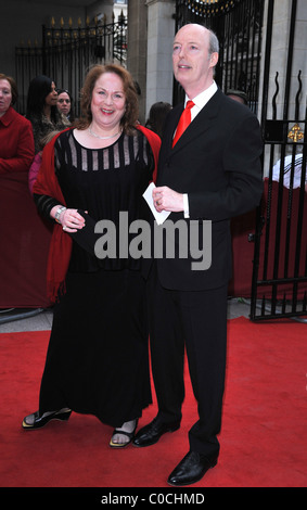 PAM Ferris und Roger Frost Galaxy British Book Awards statt im Grosvenor House - Ankünfte London, England - 09.04.08: Stockfoto