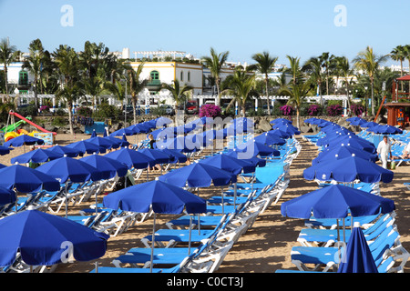 Playa de Mogan auf Gran Canaria - Kanarische Inseln Stockfoto