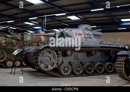 Panzerkampfwagen III (abgekürzt PzKpfw III) von der deutschen wehrmacht Stockfoto