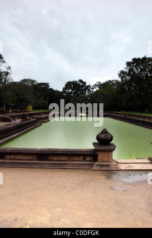 Ein Blick auf die Twin-Teiche in der antiken Stadt Anuradhapura in Sri Lanka Stockfoto