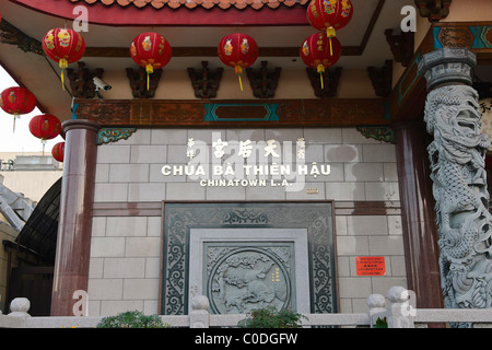 Thien Hau-Tempel, ein Taoistischer Tempel in Chinatown von Los Angeles. Stockfoto