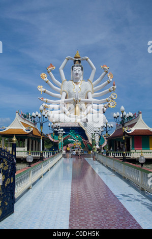 Thailand, Ko Samui (aka Koh Samui). Wat Plai Laem aka Plai Laem Tempel. Stockfoto