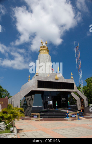 Thailand, Phuket. Die größte Insel Thailands. Promthep Cape, Phuket Leuchtturm, Museum & Denkmal. Stockfoto