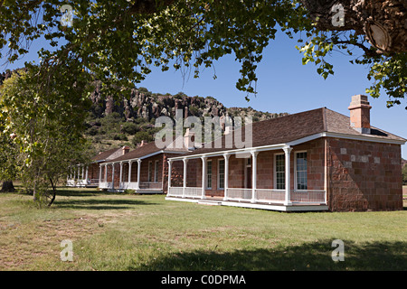 Offiziere-Häuser in Fort Davis National Historic Site Texas USA Stockfoto