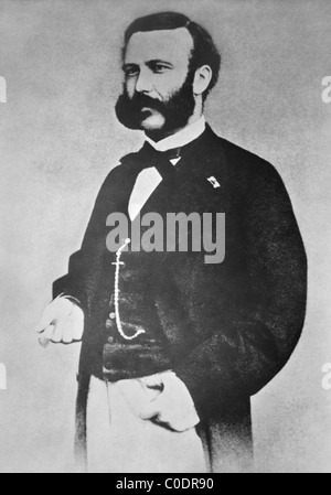 Humanitäre Henry Dunant (1828-1910) - Co-Gründer des Roten Kreuzes und gemeinsame Gewinner des Friedensnobelpreises 1901. Stockfoto