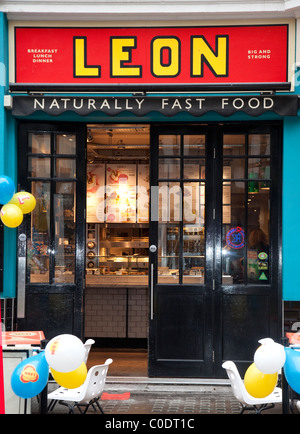 Zweig der Leon Restaurants in London Stockfoto