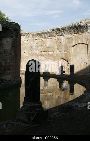Ruinen von Hadrians Villa in Tivoli bei Rom Stockfoto