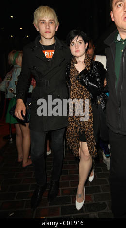 Kelly Osbourne verlassen die Revue Bar mit ihrem neuen Freund Luke Worrall London, England - 16.05.08 Stockfoto
