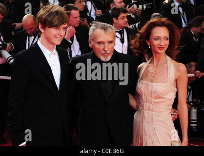 Henry Lee Hopper, Dennis Hopper und Ehefrau Victoria Duffy die 2008 Cannes Film Festival - Tag 5 "Indiana Jones 4" - Premiere Stockfoto