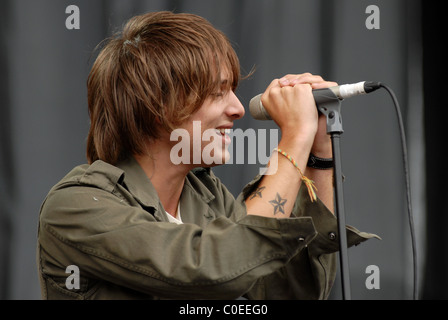 Paolo Nutini V Festival 2007 - Tag eins Hylands Park, Chelmsford, Essex - 18.08.07 Stockfoto