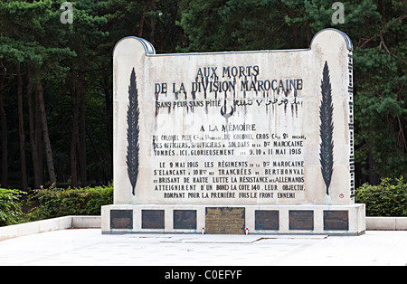 Denkmal für den marokkanischen Toten bei Vimy Ridge France Stockfoto