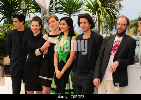 Benicio del Toro, Julia Ormond, Franka Potente, Catalina Sandino Moreno und Steven Soderbergh die 2008 Cannes Filmfestival- Stockfoto