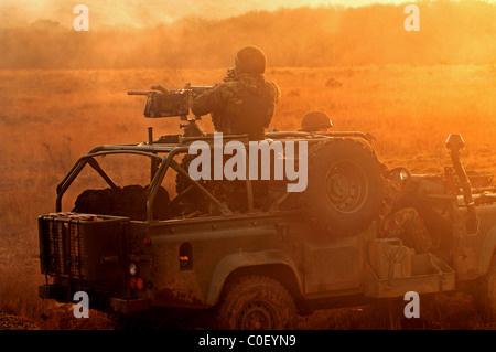 Der Pathfinder Platoon während des Trainings Stockfoto