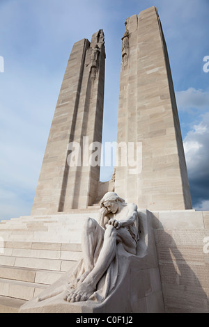 Vimy Ridge ersten Weltkrieg Denkmal nationalen historischen Ort von Kanada Frankreich Stockfoto