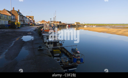 Kai bei Wells-Next-the-Sea, Norfolk, England. Stockfoto