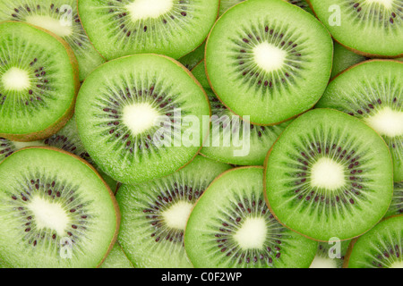 Kiwi Hintergrundtextur Stockfoto