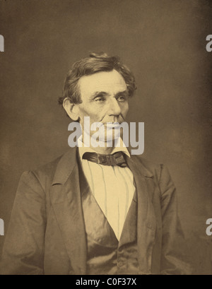 Abraham Lincoln 1860 Foto Stockfoto