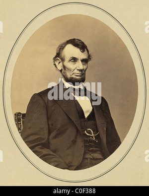 Abraham Lincoln, 16. Präsident der uns geschaffen: 9. Februar 1864 Porträt Stockfoto