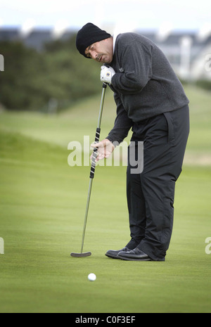 Golfspieler Sam Torrance Alfred Dunhill Links Meisterschaft 3. Runde in Carnoustie Stockfoto