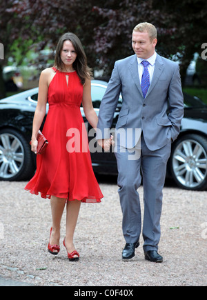 Sir Chris Hoy und seine Frau Sarra Kemp Stockfoto