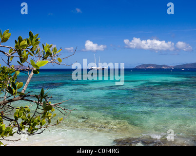 Hawksnest Bucht auf der Karibik Insel St. John in den US Virgin Islands Stockfoto