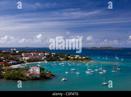 Segeln in Cruz Bay auf der Insel St. John in den US Virgin Islands Stockfoto