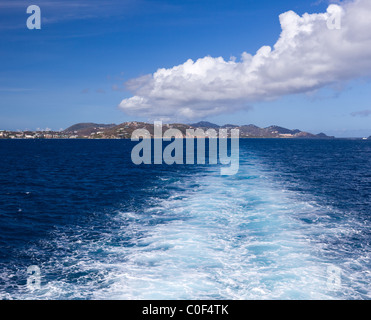 Red Hook Hafen auf der Insel St. Thomas in der Karibik zu verlassen Stockfoto