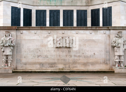 Kriegerdenkmal am Plymouth Hacke Stockfoto